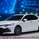 Toyota camry hev at Philippine International Motor Show in Pasay